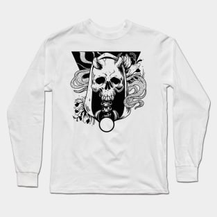 The horned skull Long Sleeve T-Shirt